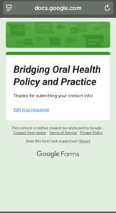 Oral hygiene survey
