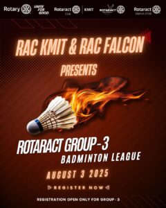 Rotaract Grp 3 RGBL Badminton League