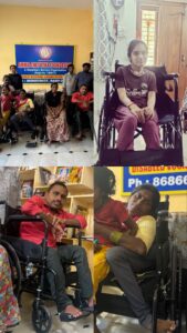 Participation in Wheel Chair Donation – District Initiative