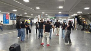 Echoes of Red Beat the Stigma – Aids Awareness Flashmob